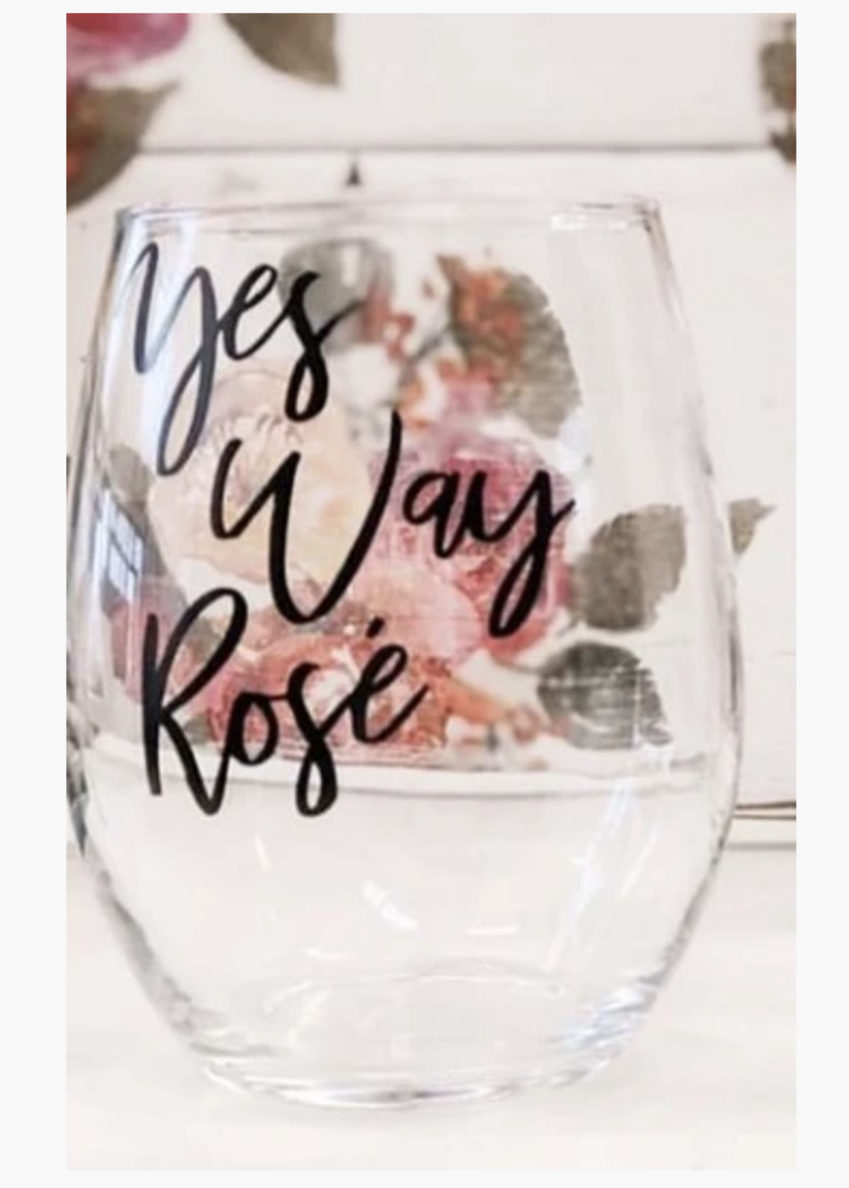 Jemdesigns Stemless Wine Glass | Yes Way Rosé