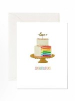 Jaybee Design Rainbow Cake Congratulations