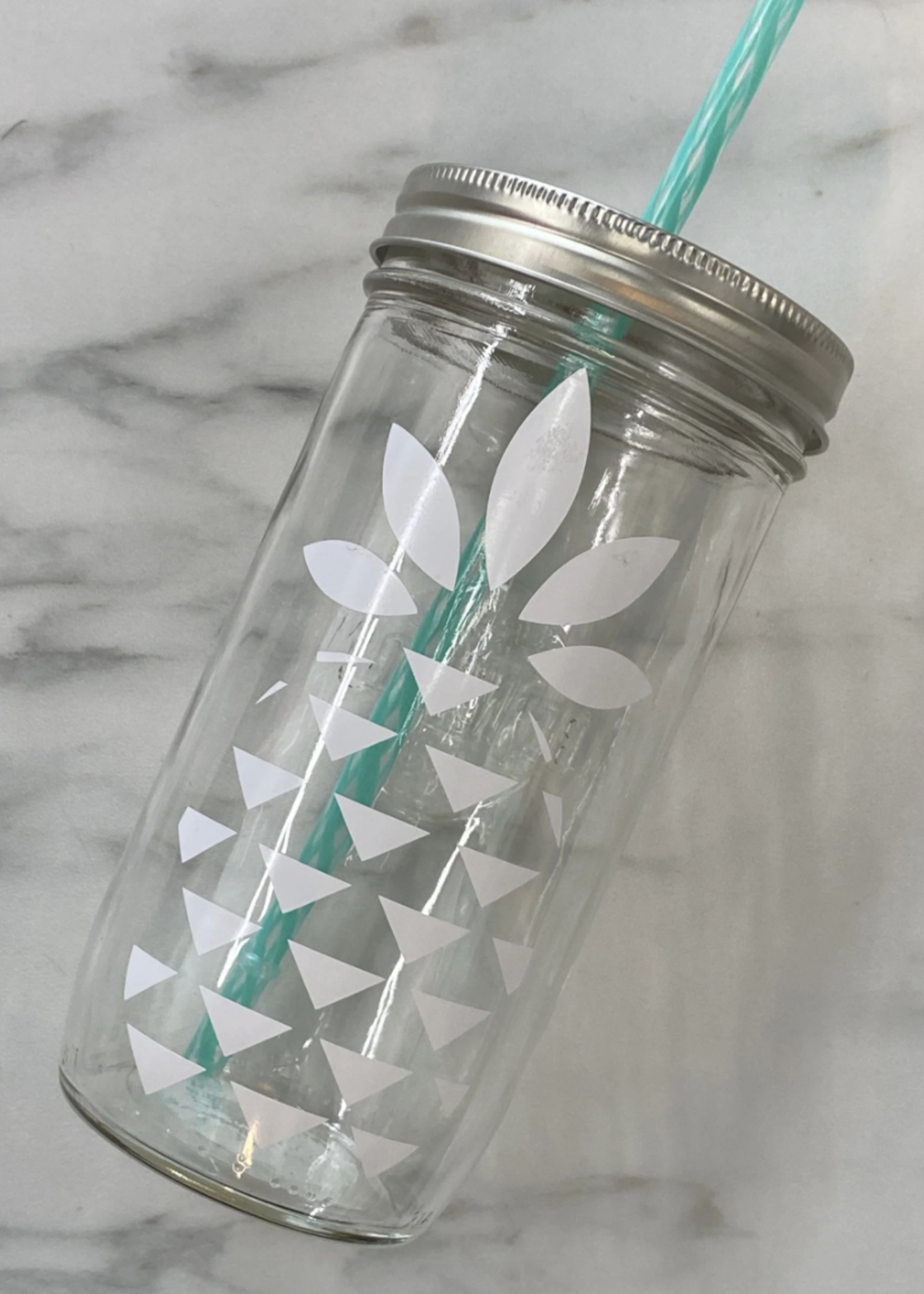 Mason Jar Tumbler & Straw