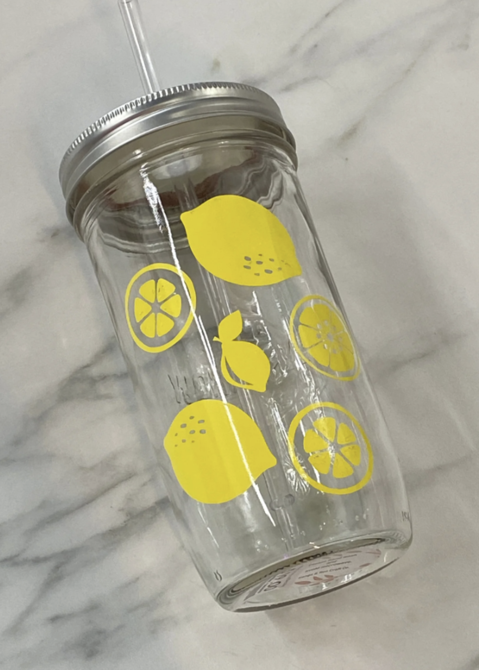 Mason Jar Tumbler & Straw