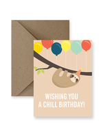 IMPAPER Chill Sloth Birthday Card