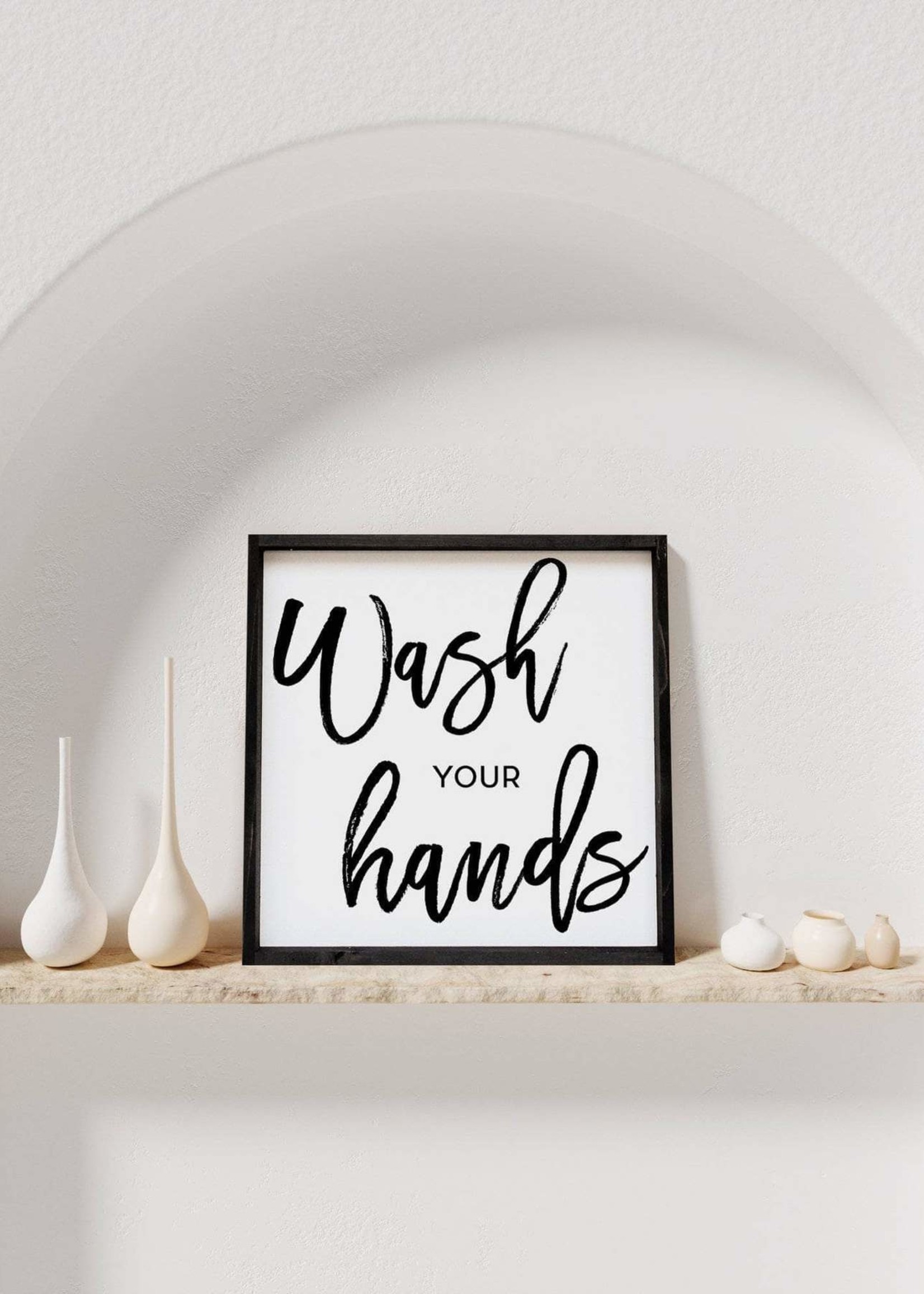 Williamraedesigns Wash Your Hands | Dark Walnut