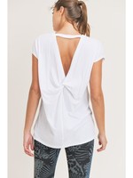 Cut Out Twist Athleisure Top