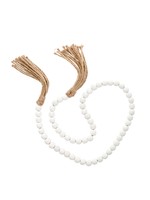 Indaba Trading Co Mini Tassel Prayer Beads | White