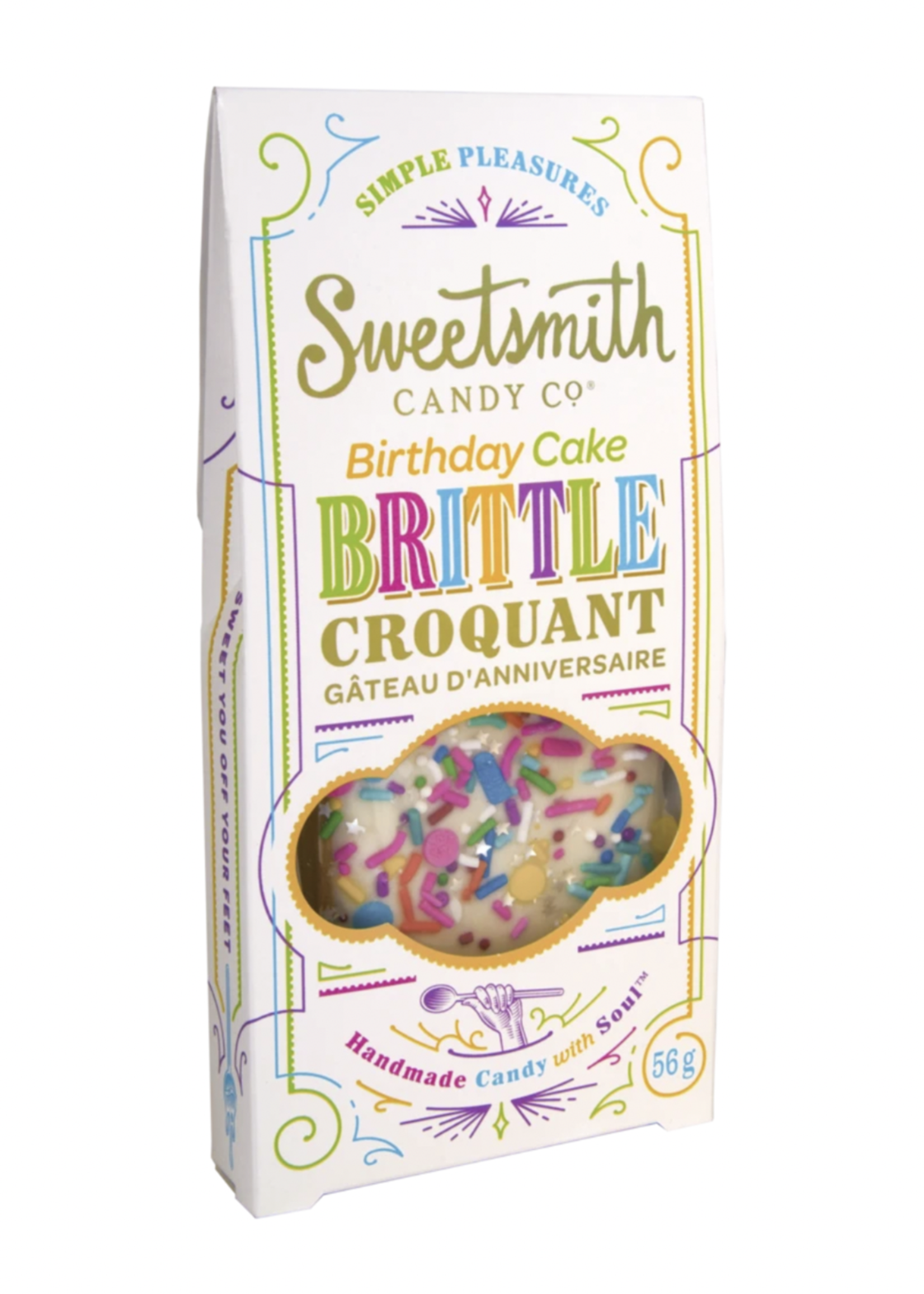 Sweetsmith Candy Co. Vanilla Birthday Cake Brittle