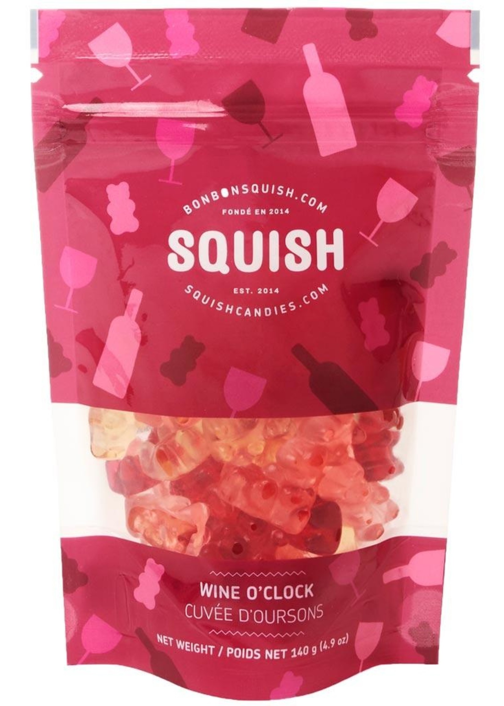 Squish Candy Wine O'Clock Gummy Bears