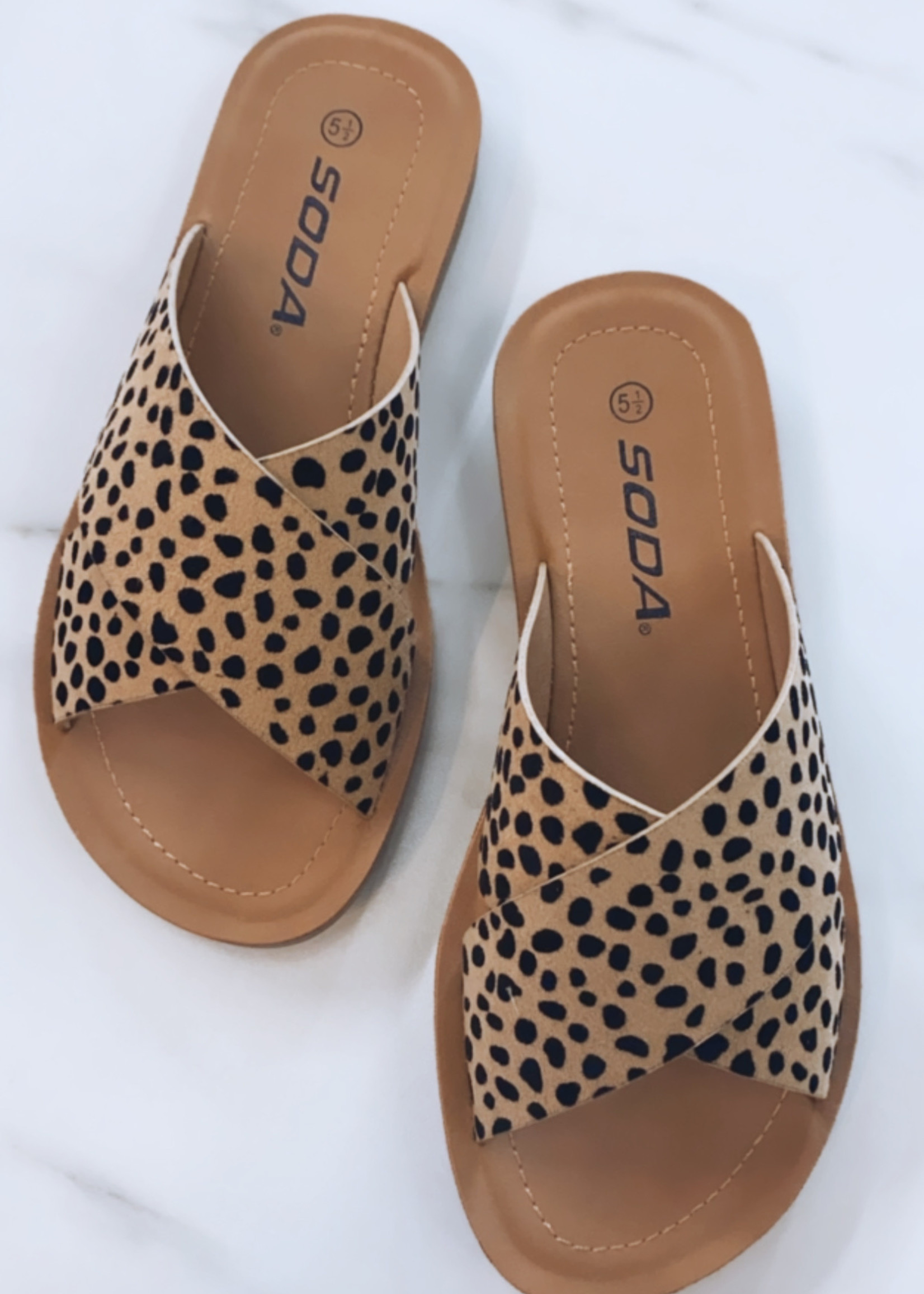 SODA Reflect Sandals | Leopard