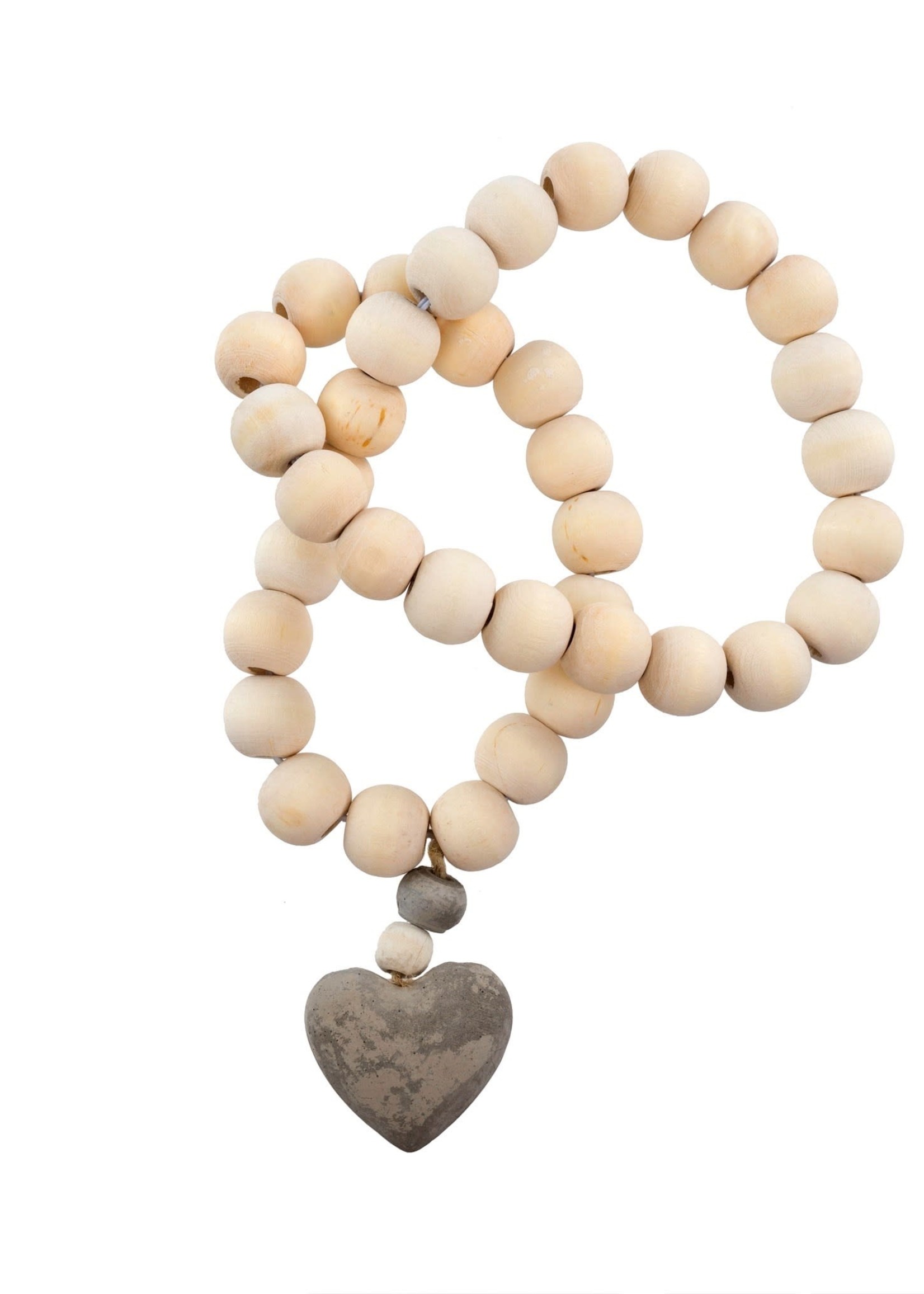 Indaba Trading Co Concrete Heart Prayer Beads | Small
