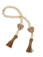 Indaba Trading Co Tassel & Heart Beads | Natural