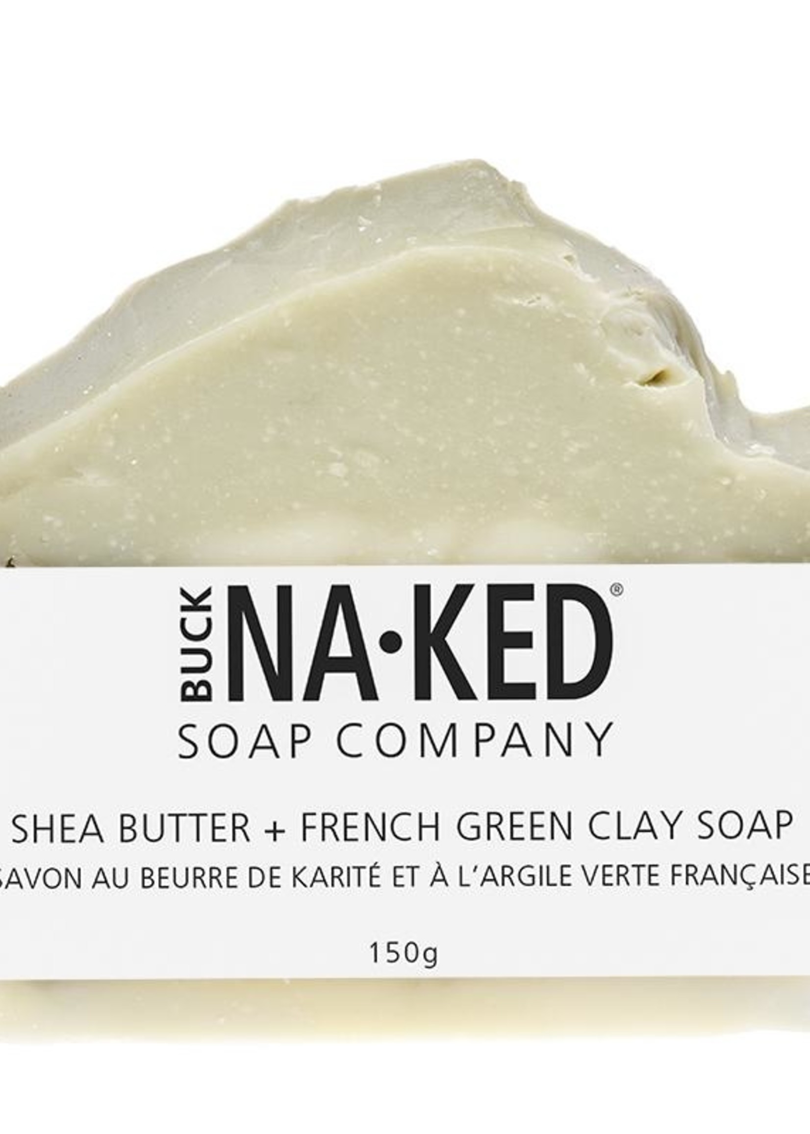 Buck Naked Soap Company Shea Butter & French Green Clay Soap