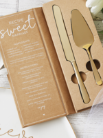 SB Design Studio Cake Server Set | Gold