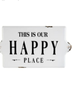 Indaba Trading Co Happy Place Sign