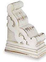 Mud Pie Washed White Bookend