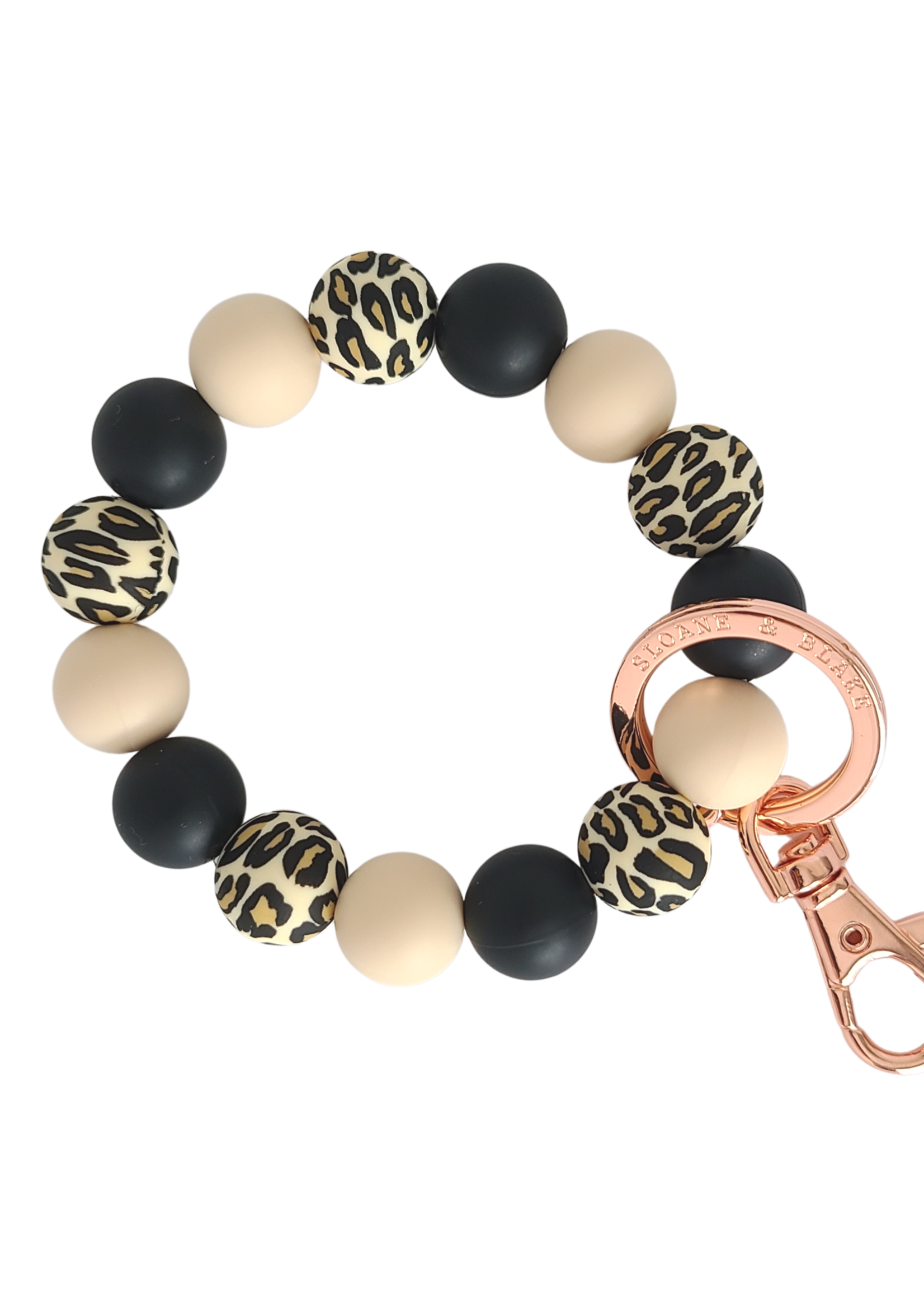 Sloane & Blake Leopard Bracelet Key Ring