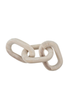 Indaba Trading Co 60% OFF Wooden Chainlinks | White Wash