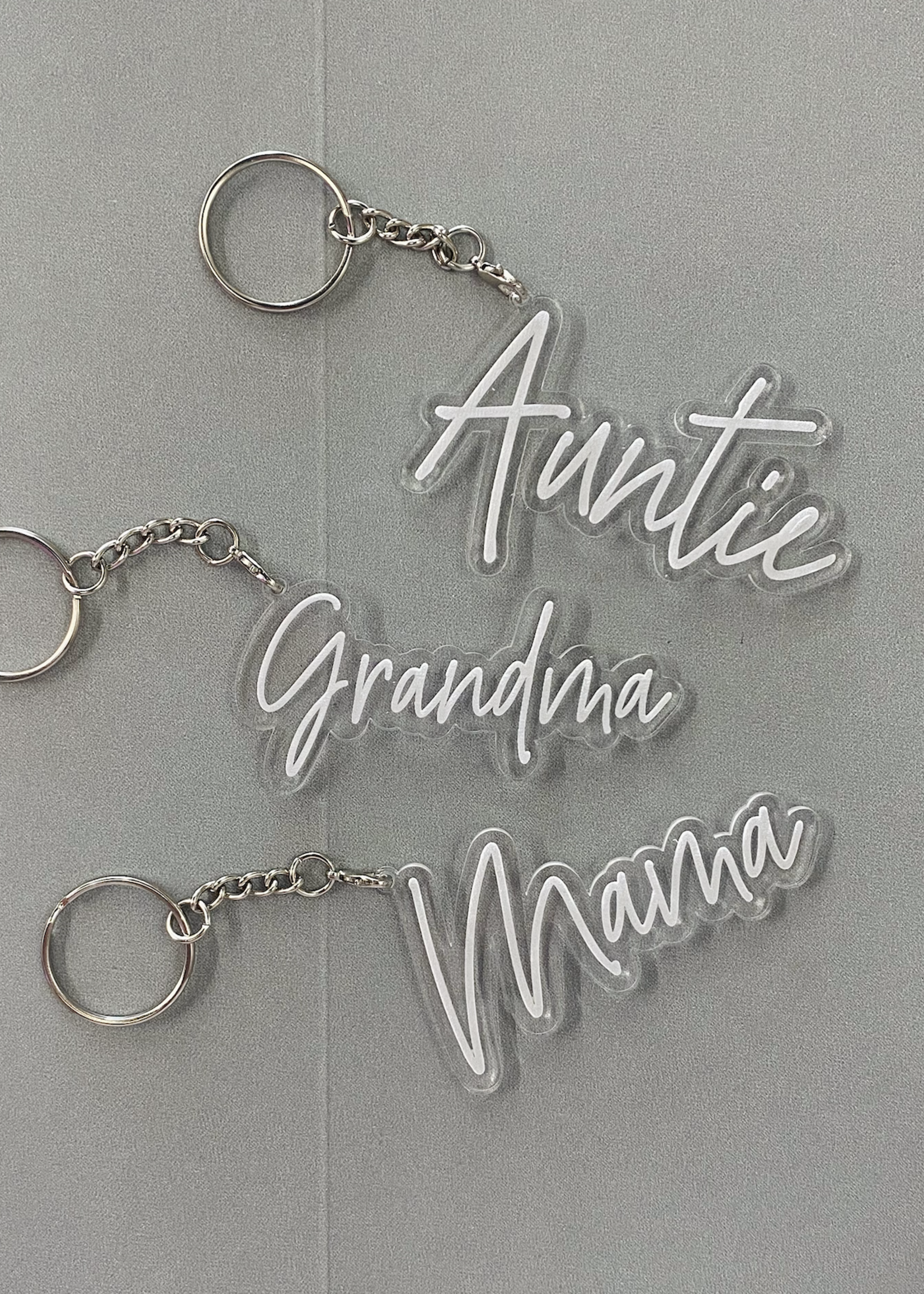 Blonde Ambition Engraved Keychain | Clear