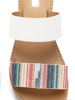 QuShoes Athena Sandals | White/Multi