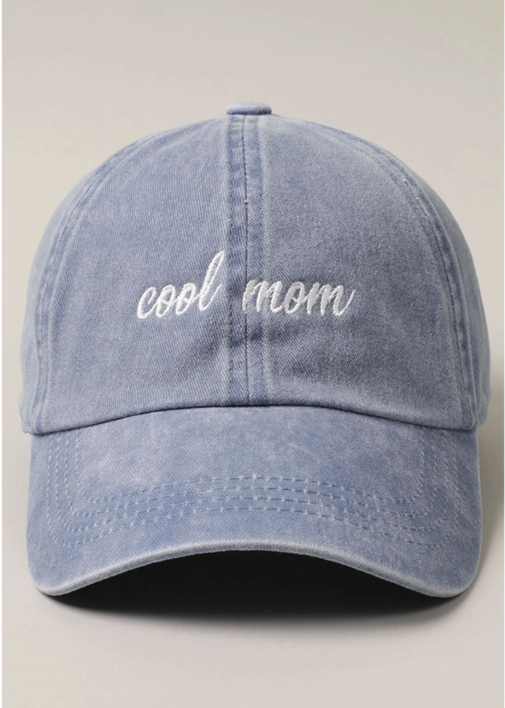 FCHats Cool Mom Baseball Hat | Denim Blue