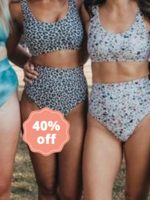 Current Tyed Clothing High Waisted Swimsuit Bottoms