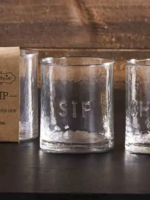 Mud Pie Sip | Embossed Old Fashioned Glass | 6oz