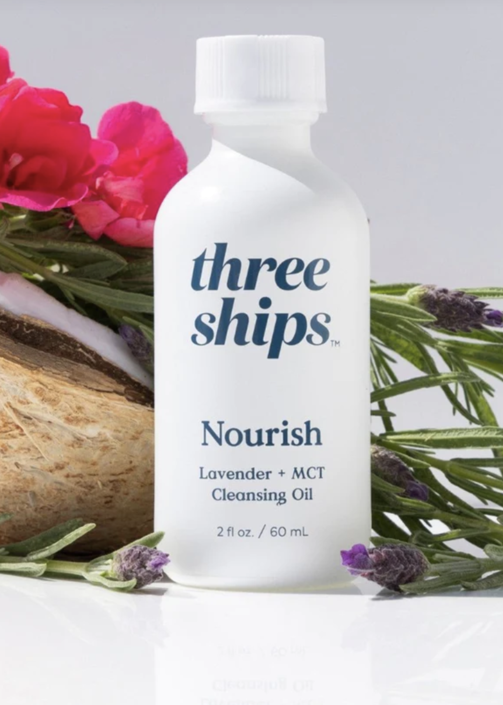 Three Ships Beauty Nourish | Lavender + MCT Cleansing Oil