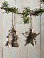 Mud Pie Holiday Birch Ornaments