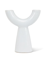 Abbott Double Candle Holder | White