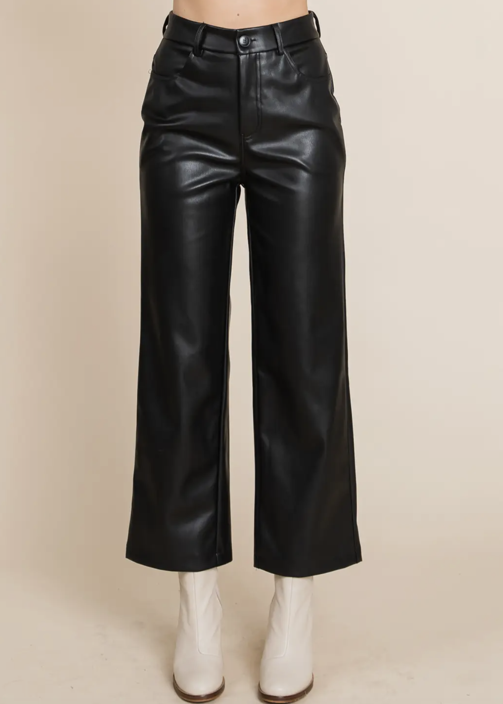 RPLA Luna Faux Leather Pants | Black
