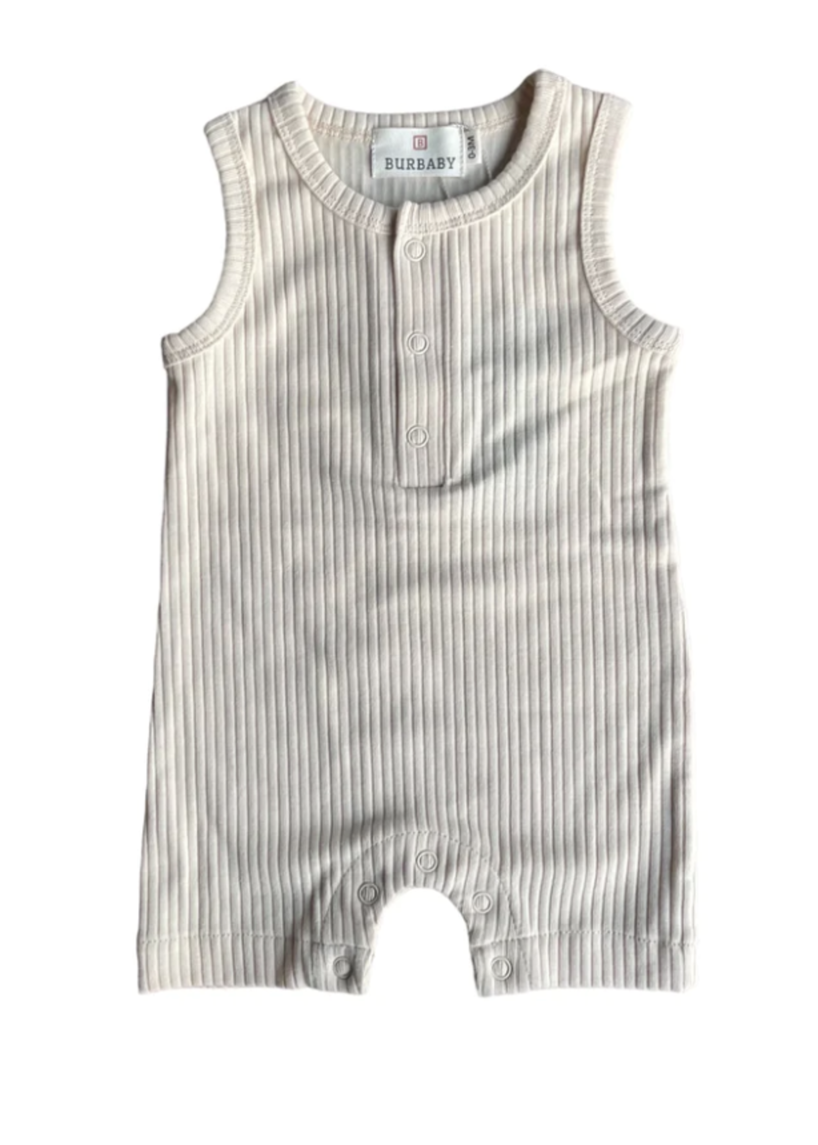 Burbaby Co. Sleeveless Ribbed Romper | 5 Colours