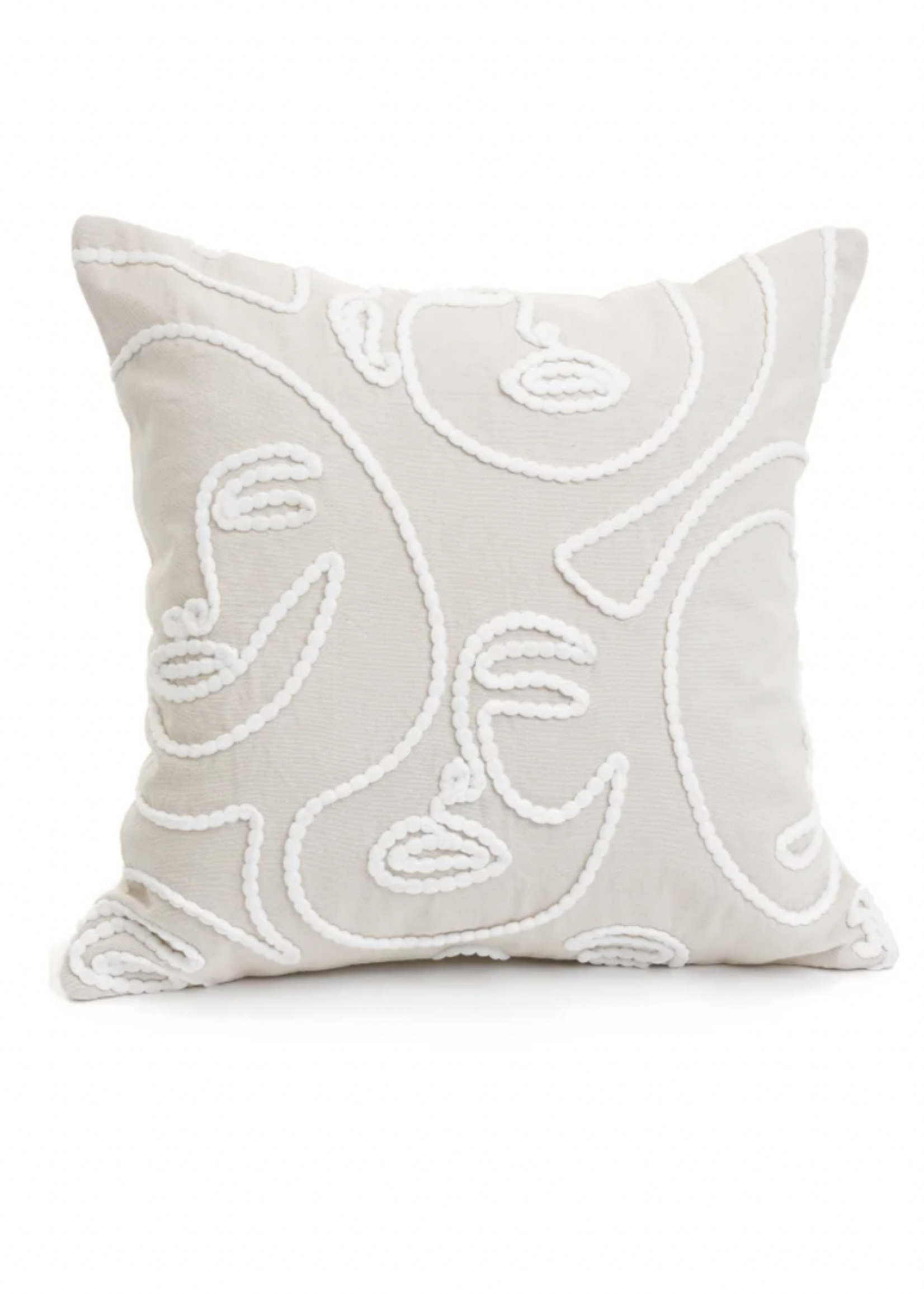 PAB 25% OFF Embroidered Line Art Pillow