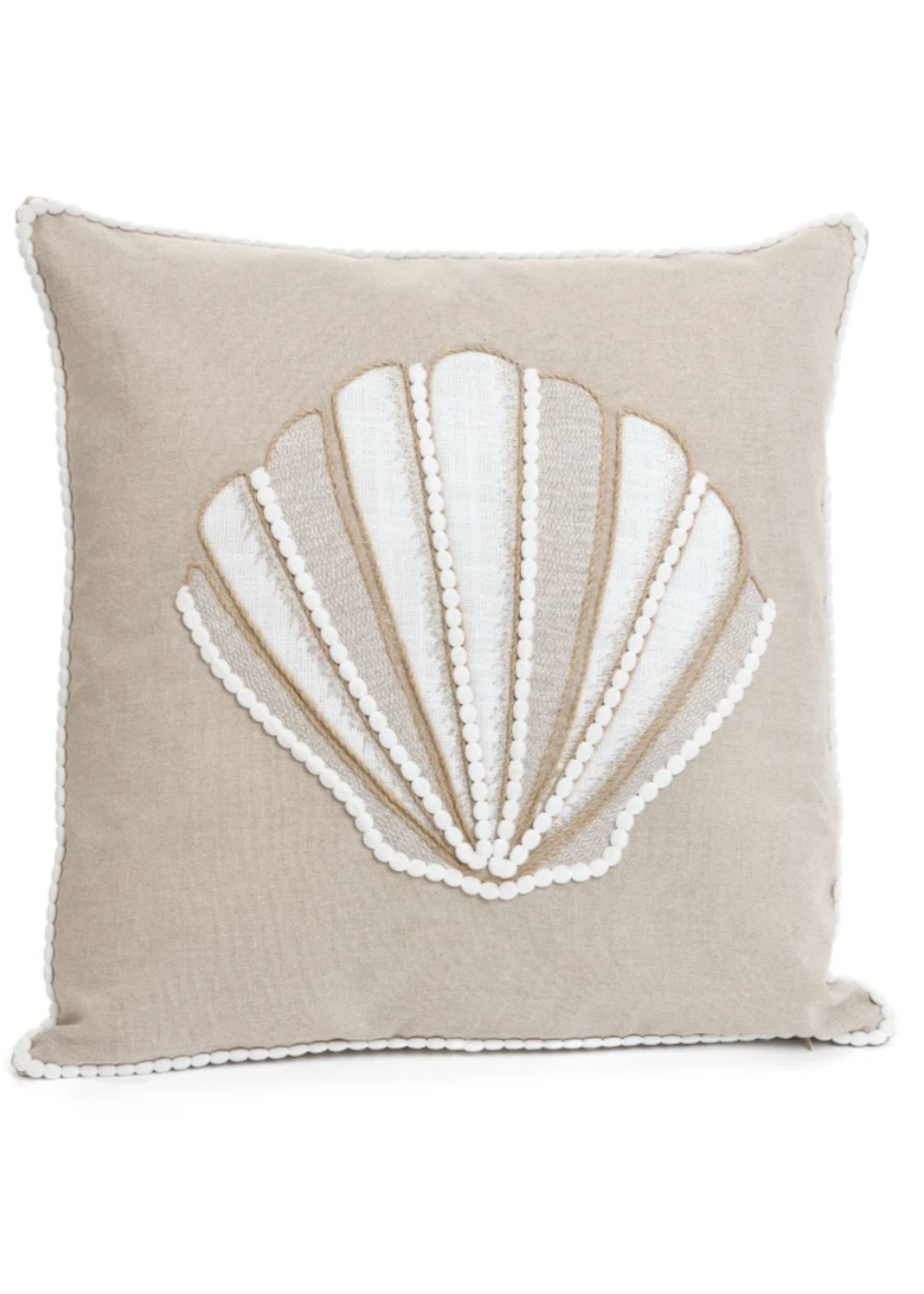 PAB 25% OFF Shell Embroidered Pillow | Beige