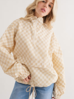 ATW 60% OFF Lux Checkered Windbreaker | Sand