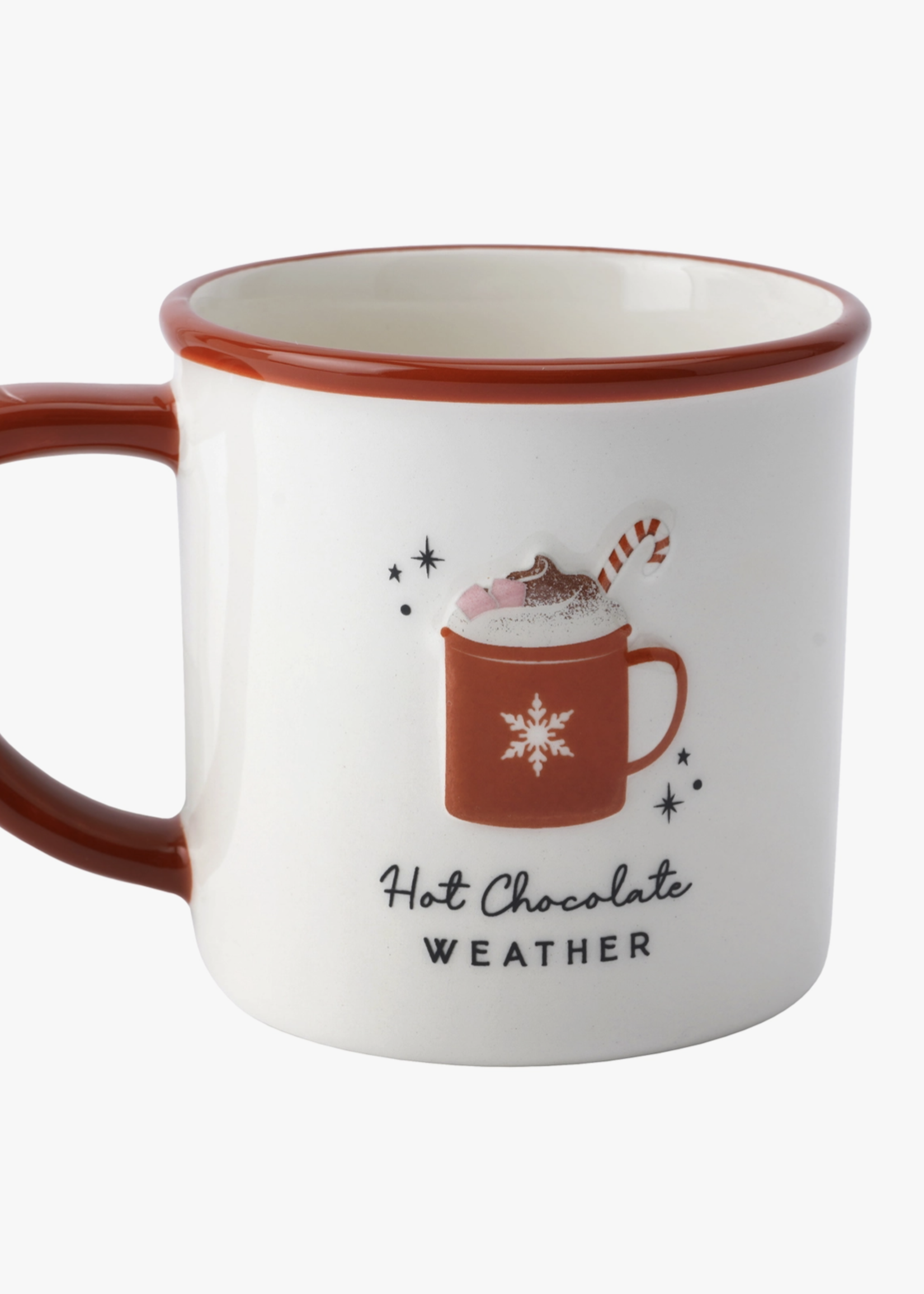 CGB Hot Chocolate Weather Embossed Mug