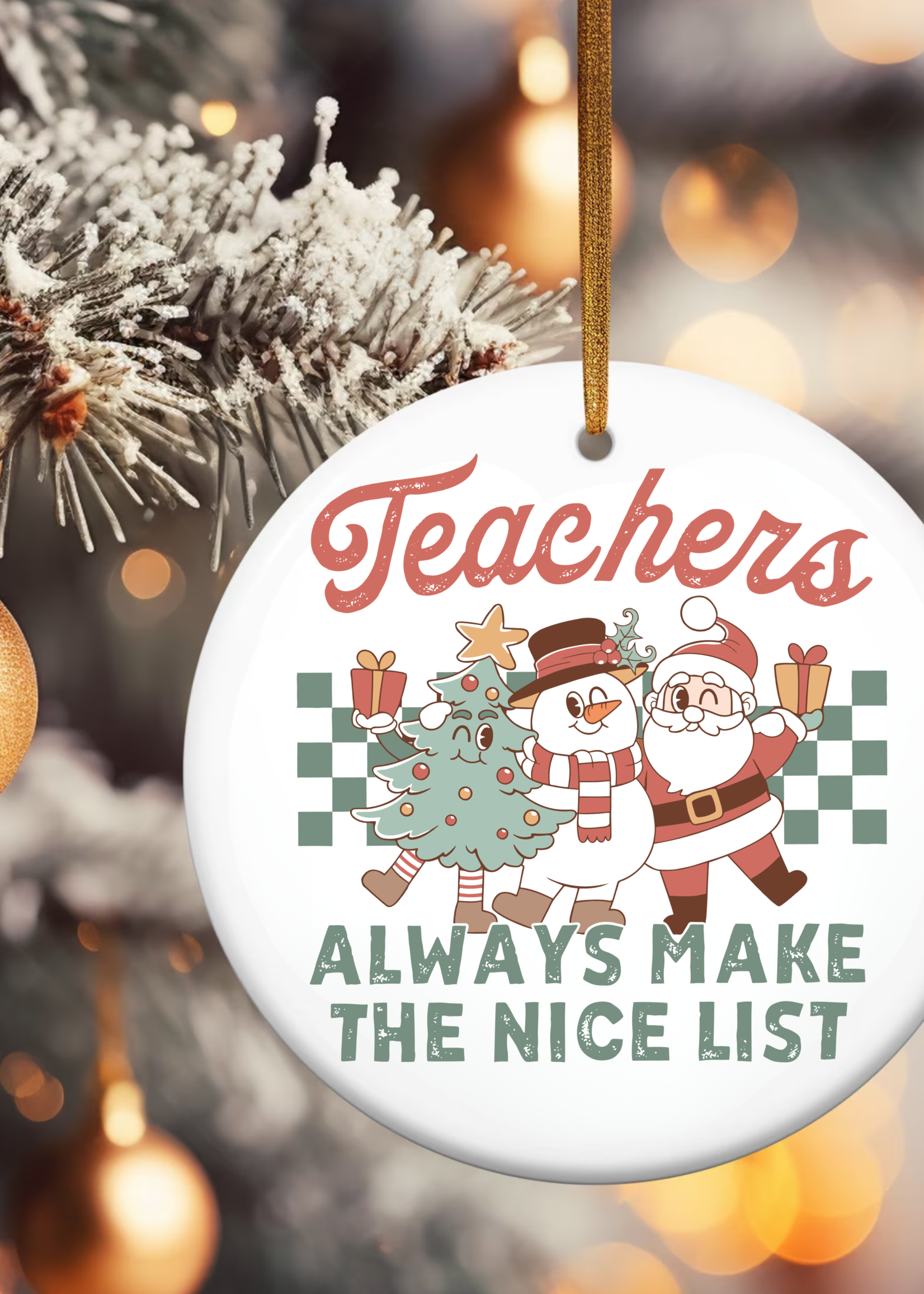 Coco Cloud Hard Goods Ceramic Ornament | Teacher Nice List