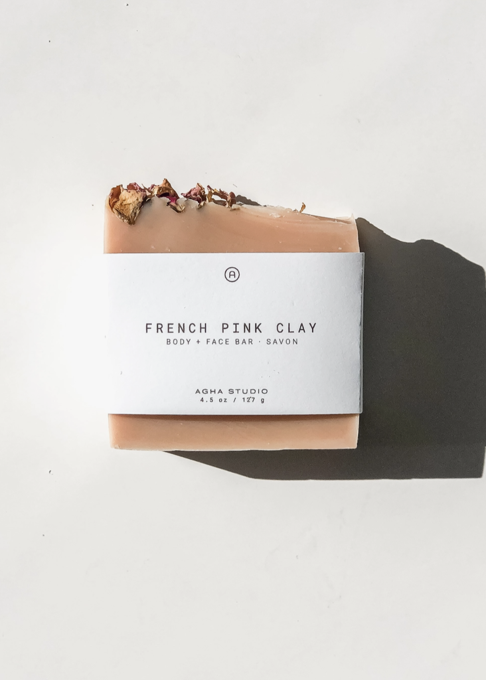 AGAS French Pink Clay Body & Face Bar