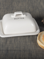 FORP Ceramic Butter Dish | White