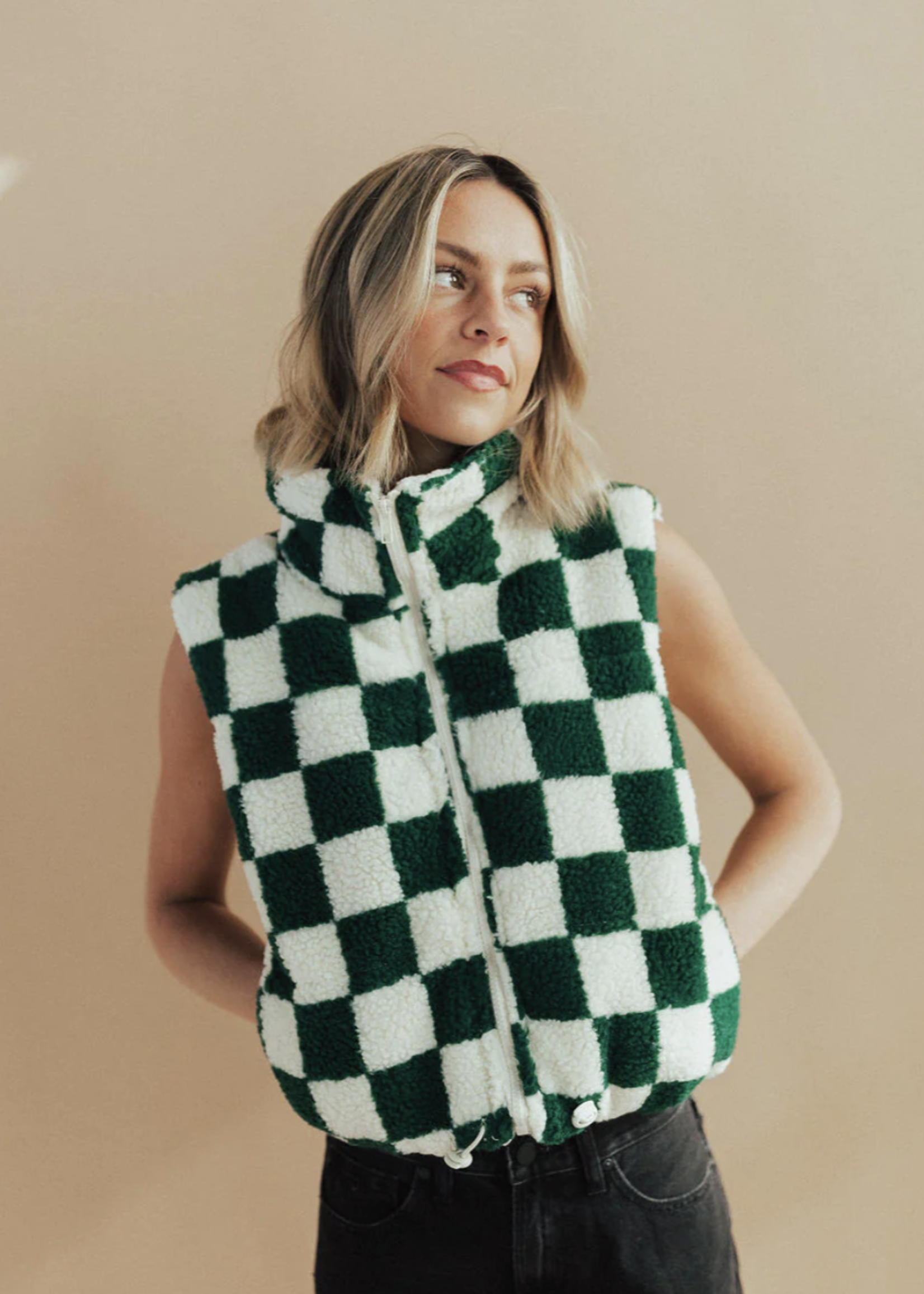 BAE 40% OFF Audrey Sherpa Vest | Forest Green