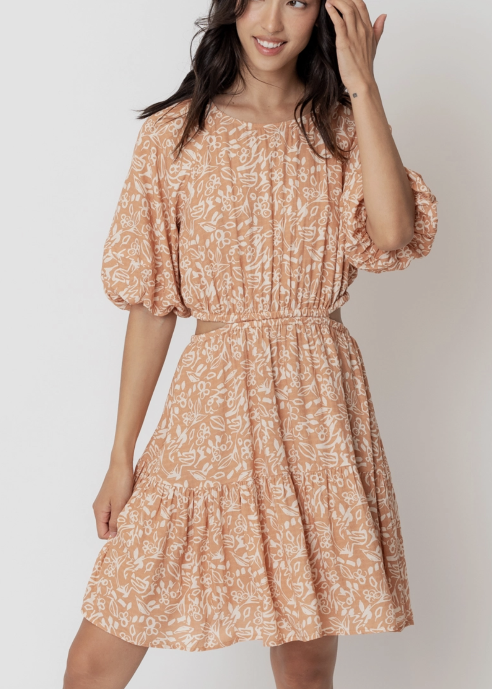 ENCR Paige Cutout Dress | Peach