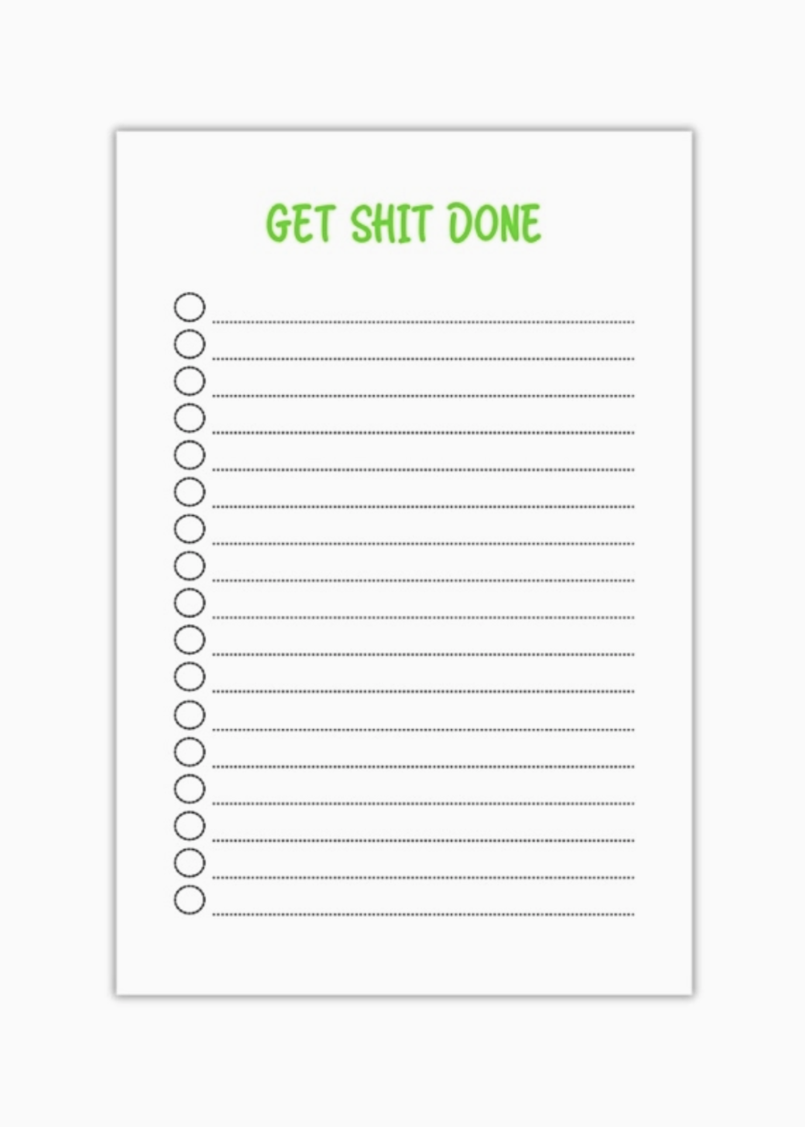 PLS Get Shit Done Notepad