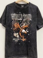 SWC World Tour Mineral Washed Tee | Black