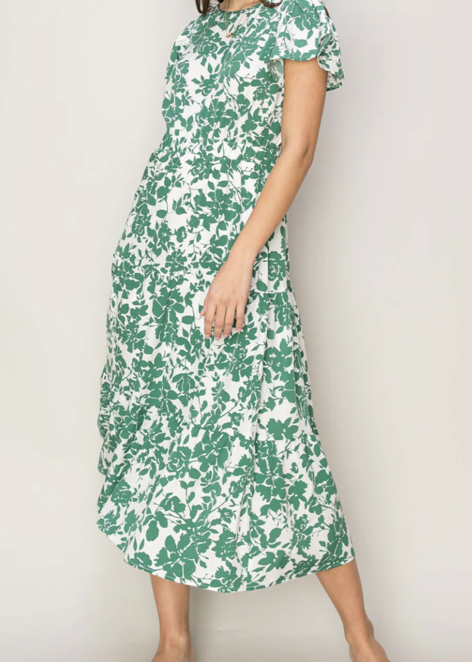 HFV Lush Midi Dress | Green