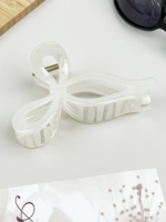 SEG Jelly Bow Clip | White