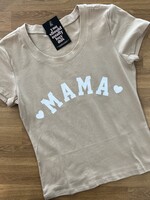 Coco Cloud Hard Goods 50% OFF Mama Printed Tee | Sand