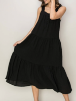 HFV Cassiopeia Tiered Dress | Black