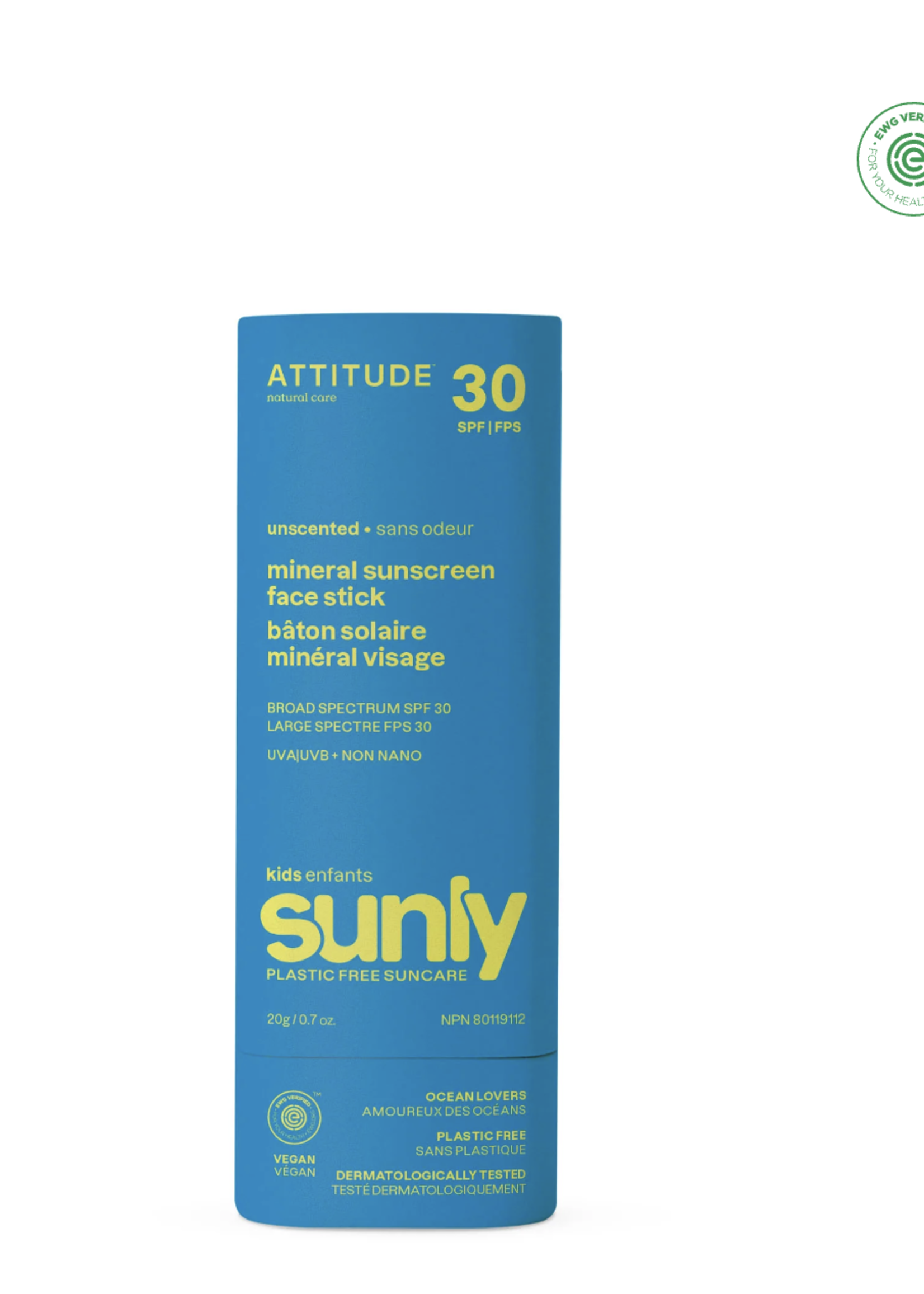 Sunly Kids SPF 30 Face Stick | Unscented