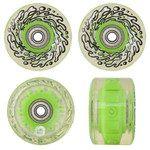 Slimeballs WHEELS LIGHT UPS w/GREEN LED & BEARINGS OG SLIME 78A 60mm
