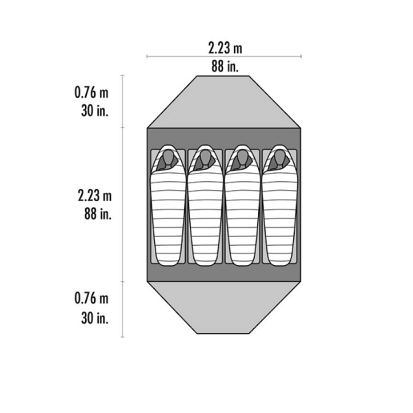 MSR ELIXIR 4 BACKPACKING TENT V.2 - Dark Flavour