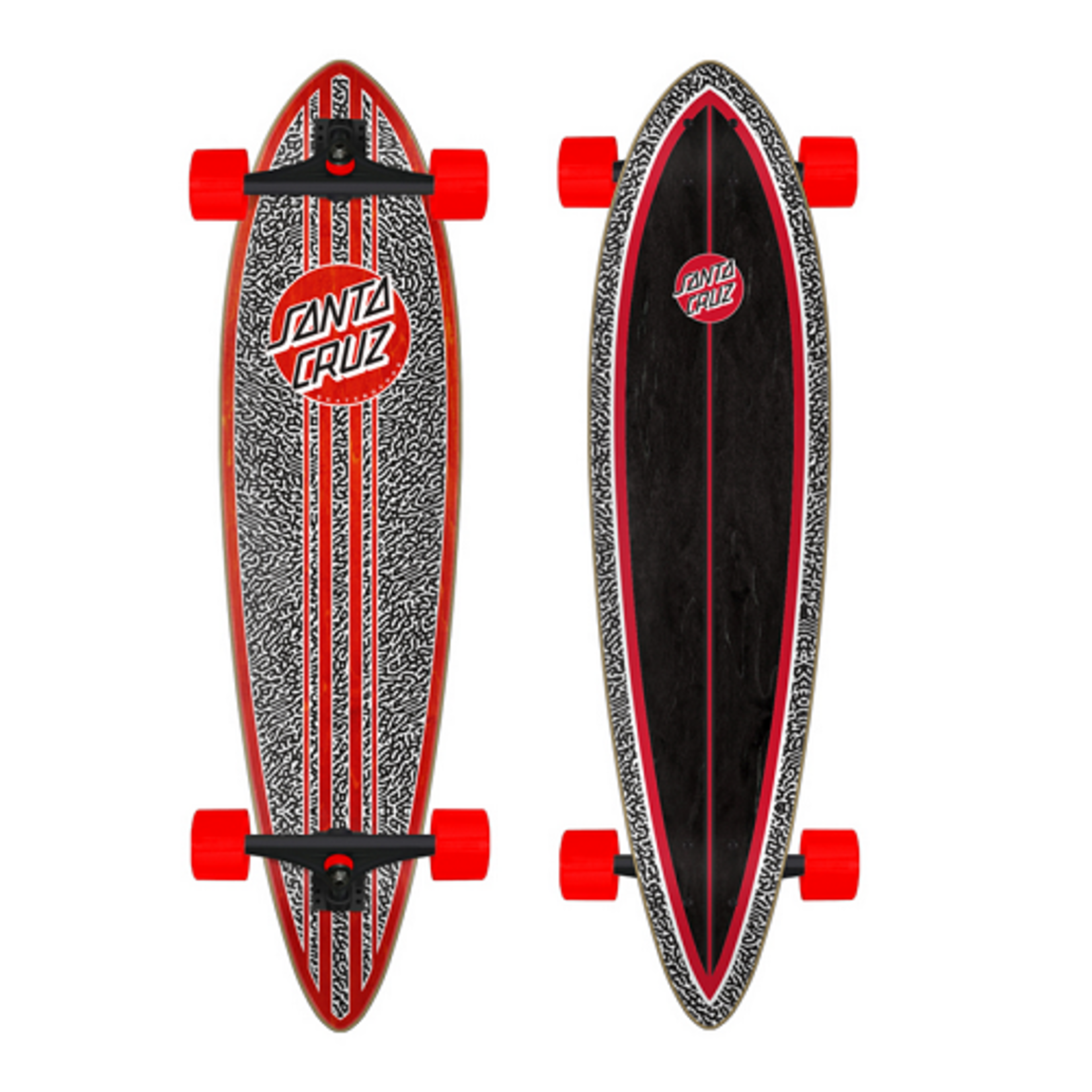 Santa Cruz PINTAIL AMOEBA DOT LONGBOARD 9.58 X 39 in