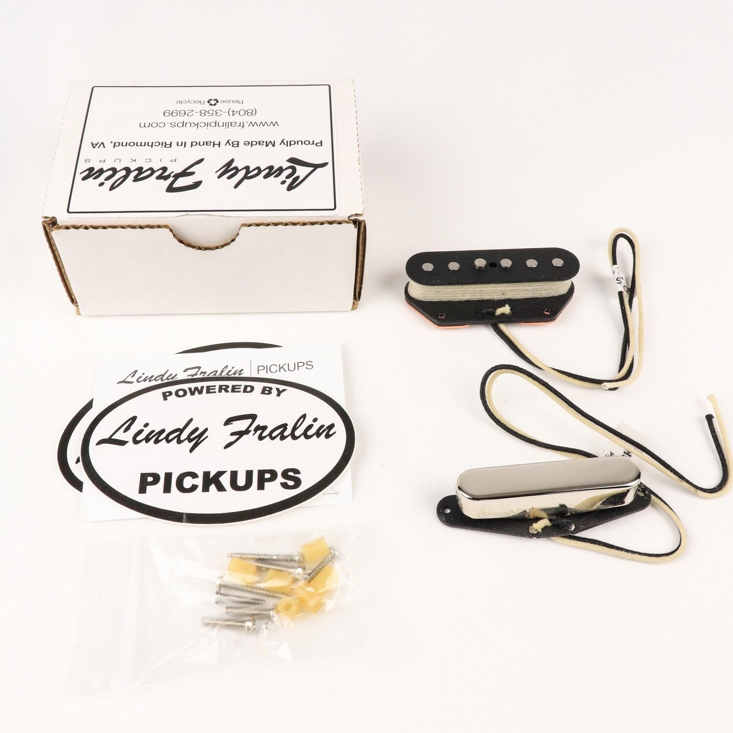 Lindy Fralin Stock Tele Pickup Set - Nickel Cover - John Mann's