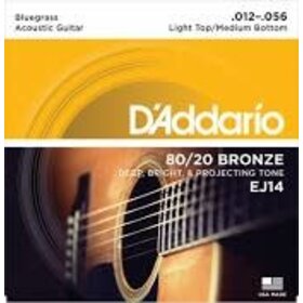D'Addario D'Addario 80/20 Bronze Bluegrass Acoustic Light Top/Med. Bottom